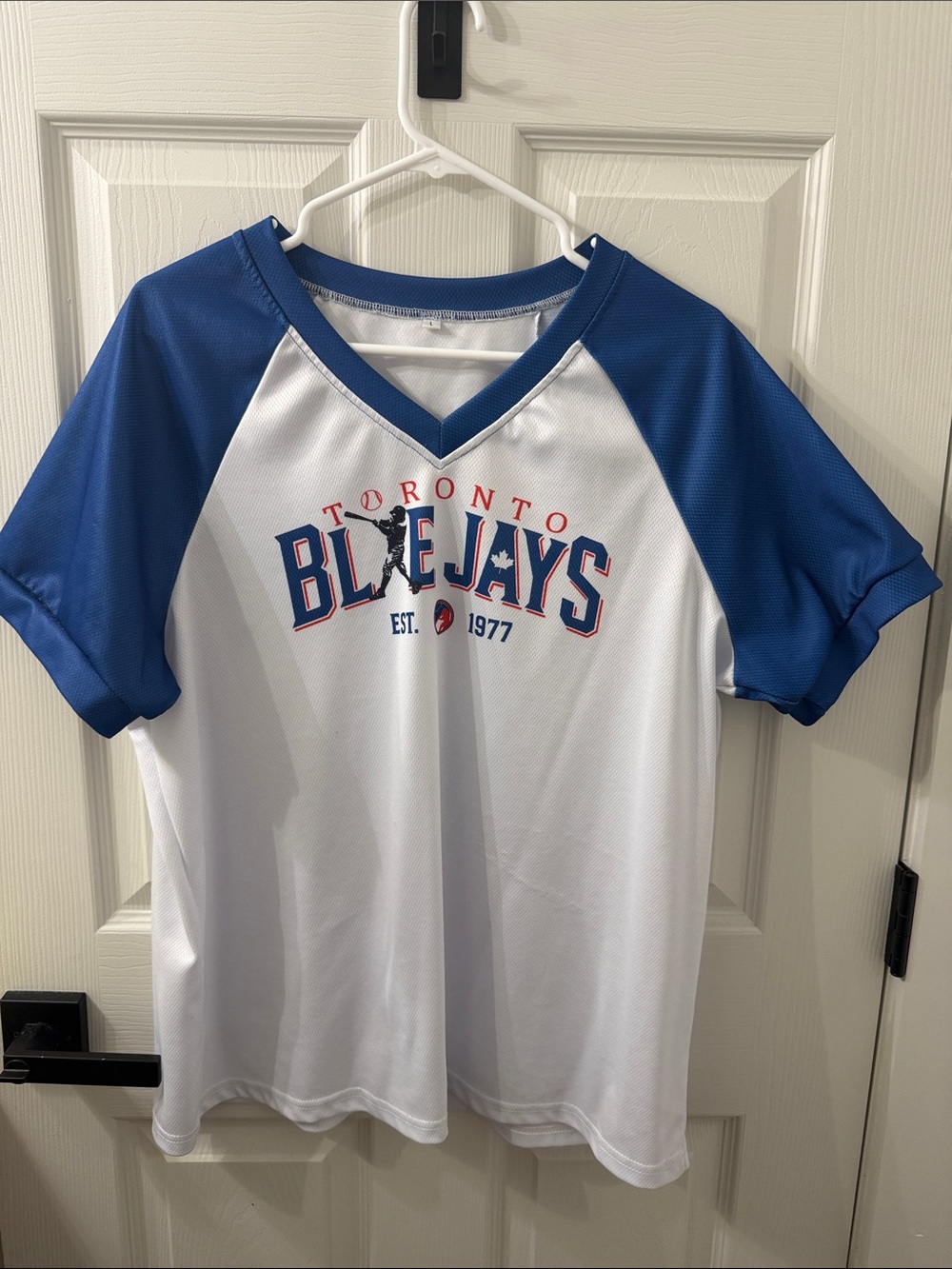 Women’s Raglan Jersey - White & Blue